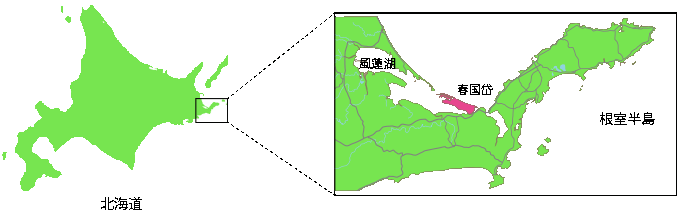 春国岱の場所